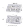 Clear Quicksand Silicone Molds Resin Casting Shaker Mold Resin Epoxy Mold for DIY Crafts Pendant Keychain Jewelry Making