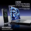 Multifunction USB Type C Cables 65W/240W High-speed Quick Charging Wire with Folding Phone Stands for IPhone 17 16 15 Samsung Xiaomi