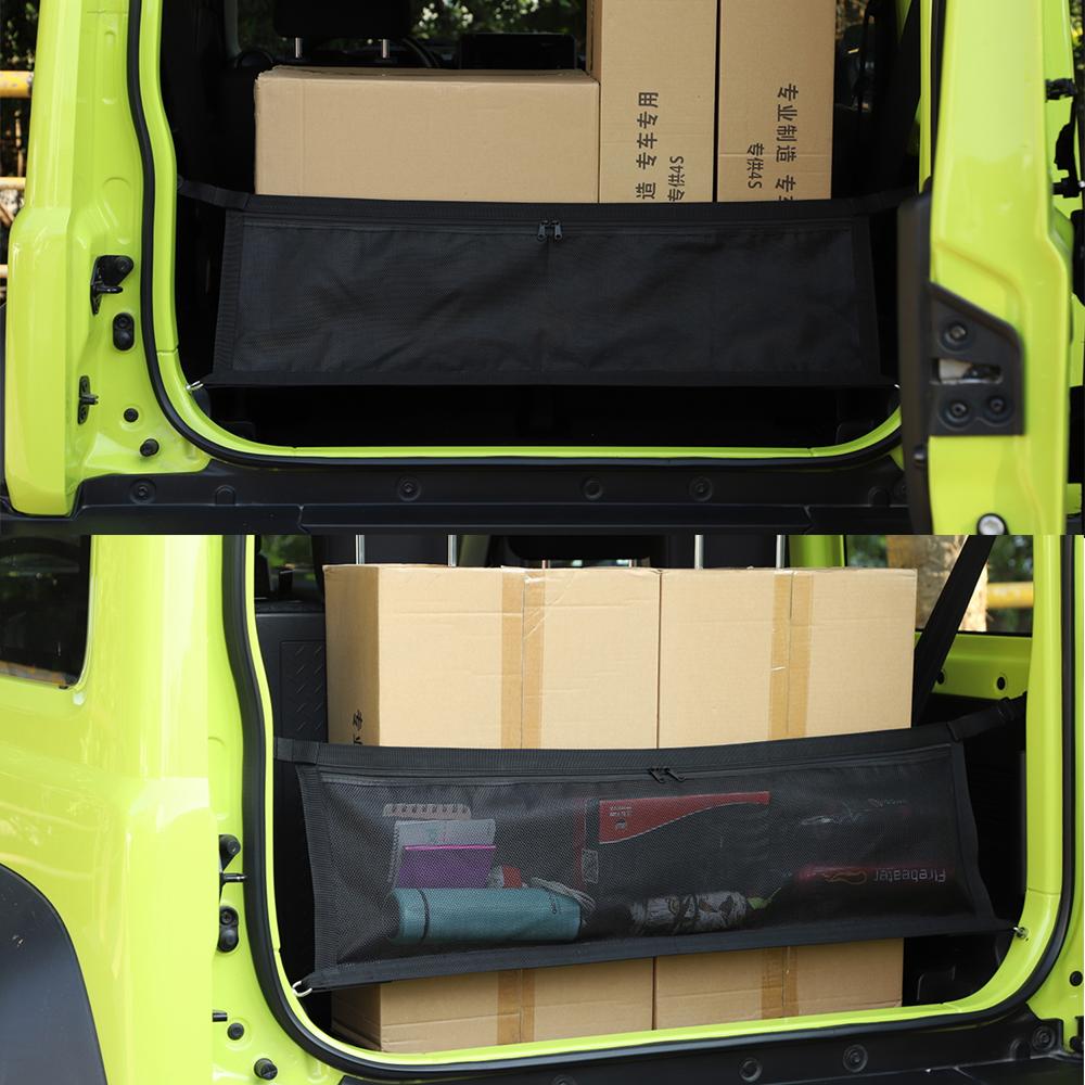 Siatka Izolująca do Bagażnika Tylnego Organizer Siatkowy do Suzuki Jimny 2019-2026 2026 2026 Akcesoria Siatki Cargo do Wnętrza Samochodu