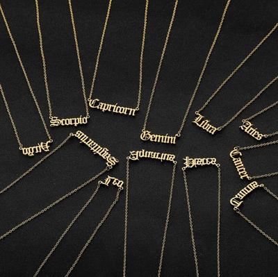 Roestvrijstalen Dierenriem Hanger Ketting - Stijlvol Europees & Amerikaans Ontwerp, Ideaal Valentijnsdag Cadeau voor Vrouwen