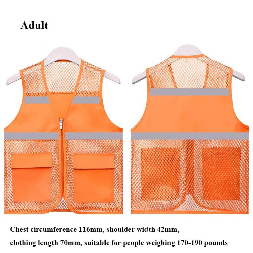 High Visibility Running Sports Vest Mesh Breathable Multicolors Warning Safety Protective Vest Reflective Strip