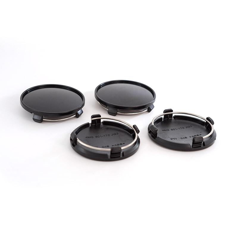 

4PCS/lot 61MM Автомобільні ковпаки центру коліс Ковпачки втулок Стильний міцний запасний пилозахисний чохол втулки чорний