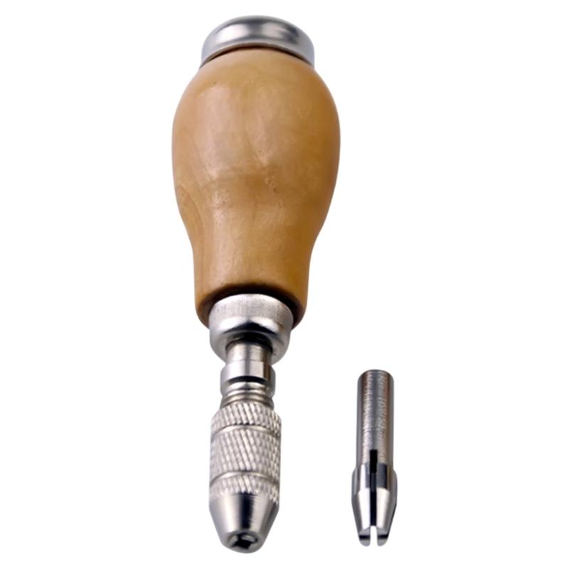 Jewelry Craft Handle Pin Vises Vices Wood Handle with Chucks Twisting Wire Wrapping Drill Tool Jewelry Tool DIY Woodwork