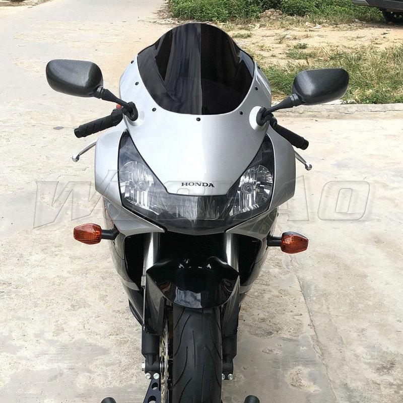 

Двойное ветровое стекло для мотоцикла WindScreen Screen Для 2002 2003 Honda CBR900RR CBR954RR CBR 900 954 RR 02 03 Fireblade Черный чёрный