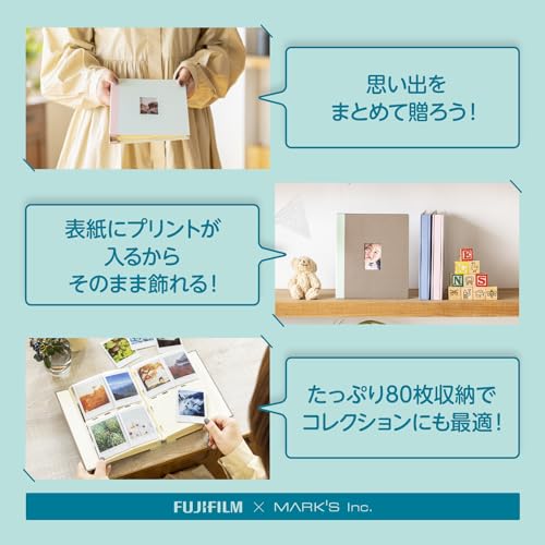 Fujifilm Instax Mini Cheki Album 80 (White/Blue)