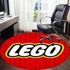1pc Brick Building LEGO Office Round Area Rug, Indoor Mat Suitable For Office, Bedroom Living Room Home Decor, Room Deco,  Offic A0928182