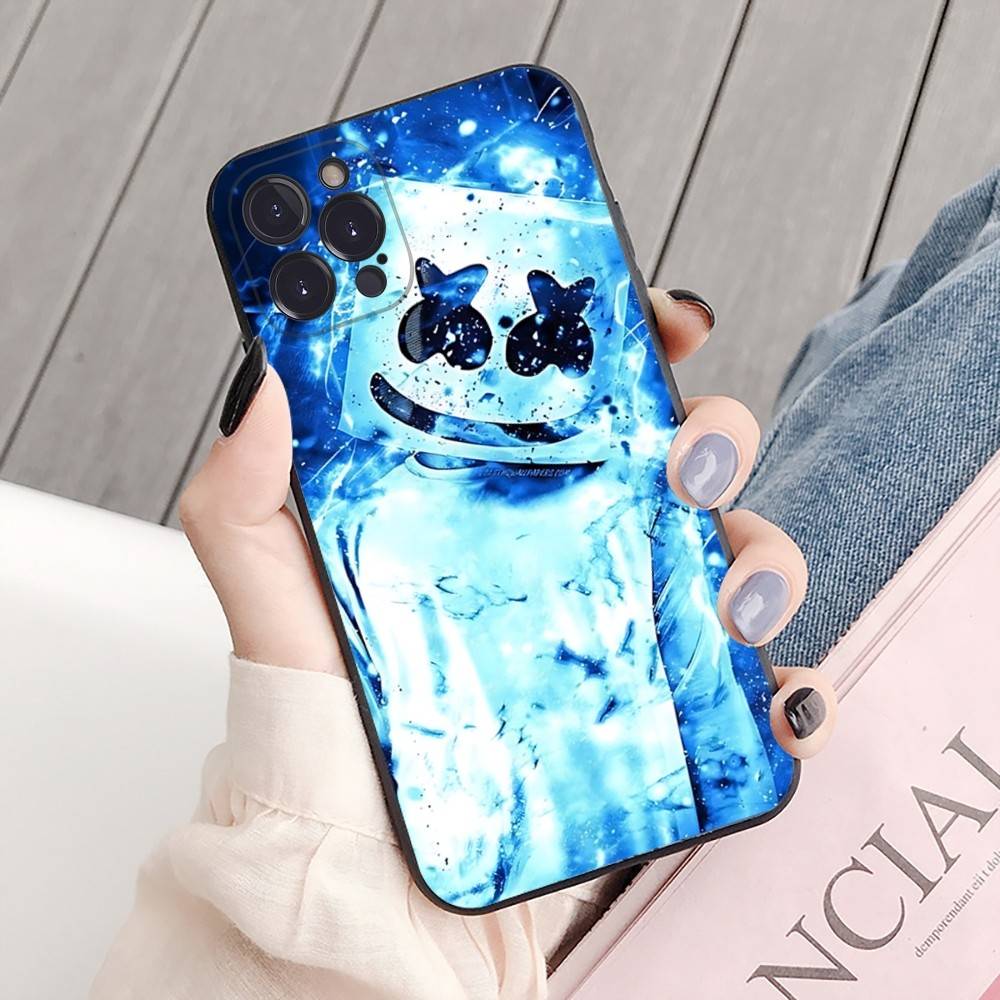 

Marshmallow Dj Faces For IPhone 17 16 15 14 13 12 11 Pro Max 13 17Air Shockproof Soft Phone Cases Coque iPhone 12