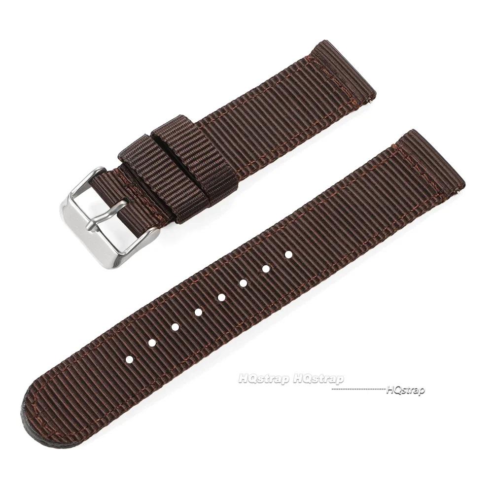 Nylon Watch Band 18mm 20mm 22mm 24mm for Military Woven Strap Quick Release Wristband for Seiko Women Men Sport Watch Bands