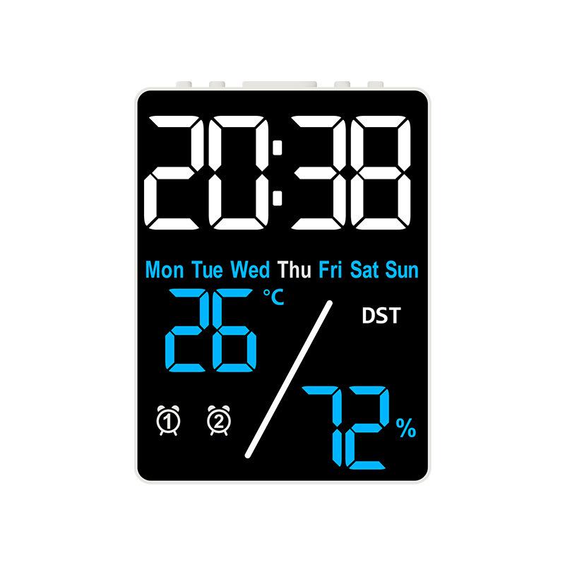 Multifunctional Electronic Alarm Clock with Temperature & Humidity Display 5508