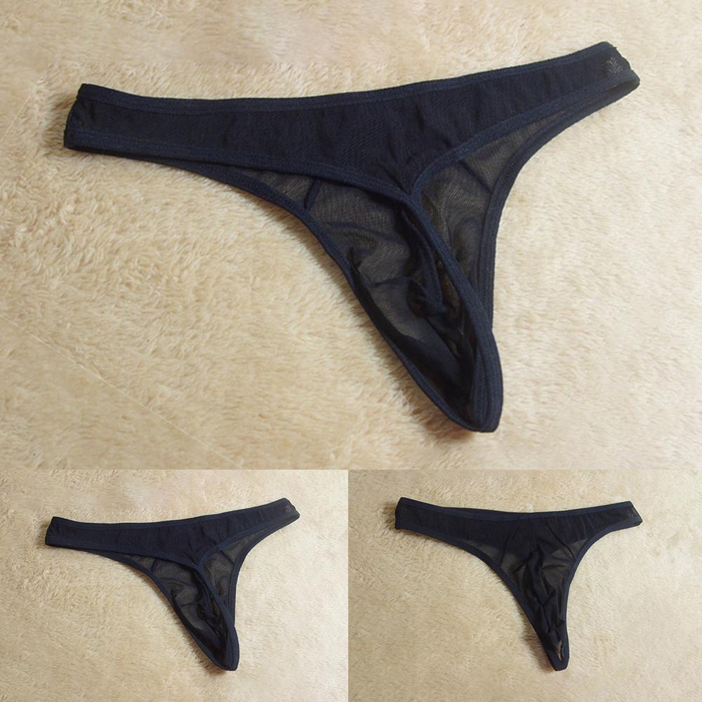 

Нижнее белье мужское T-back через прозрачный ультратонкий