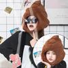 Creative Cute Shit Shape Plush Hat Stuffed Toy Funny Fake Poop Full Headgear Cap Gag Gift Cosplay Party Photo Props