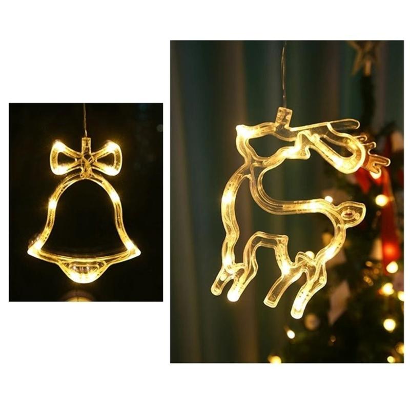 Christmas Sucker Light Hanging Led Lamp Battery Powered Festival Backdgroun