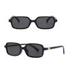 Fashion Retro Rectangle Small Frame Sunglasses For Men And Women Unisex Brown UV Protective Shades