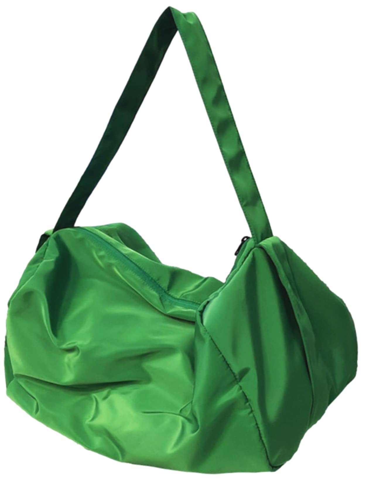 

Aquamie Large Nylon Messenger Bag, Shoulder Bag, A4 Size, Horizontal (Green)