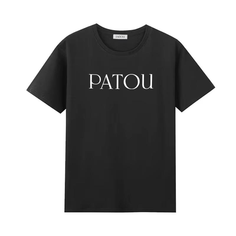 

PATOU Letter Print Cotton T-shirt O-neck Simple Letter Fashionable Printed Pattern T-shirt Harajuku Women s Summer T-shirt Tops M