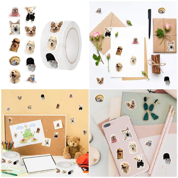 Dekorativer Sticker mit Hundemotiv Wiederverwendbares Klebeband für Planer Notizbücher Geschenkverpackung Bastel-Grundwerkzeug Zubehör