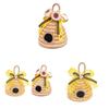 Bee Skep Honeycomb Festive Decor In Jute Material For Celebrations And Parties