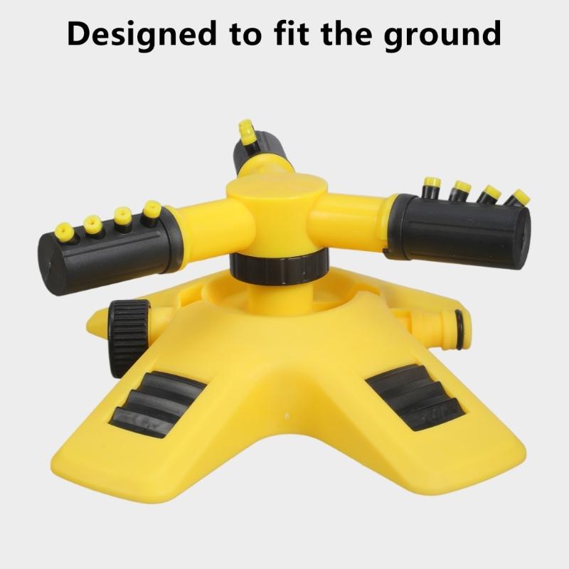 Professional Linkable Sprinkler System For Farms And Gardens 3 Sprayer Heads With Auto Rotation Technology