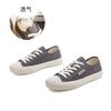 Wula grass pigskin pad canvas shoes women's 2025 autumn new flat-bottomed casual women's single shoes versatile little white shoes women