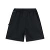 Li-Ning Basketball Series Sport Minimalist Solid Color Lace Letter Casual Shorts Men Shorts Black AKSV389-5