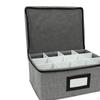 Whiskey Glass Storage Box Bar Organizer 12 Cells Stemware Container for Champagne