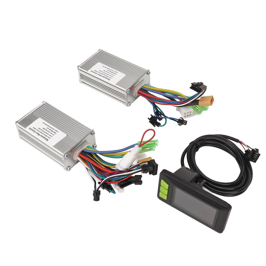 Dual Drive Electric BikeController Set with LCD Meter 500W 24V 36V 48V 25A Aluminum Alloy for Electric Bicycle
