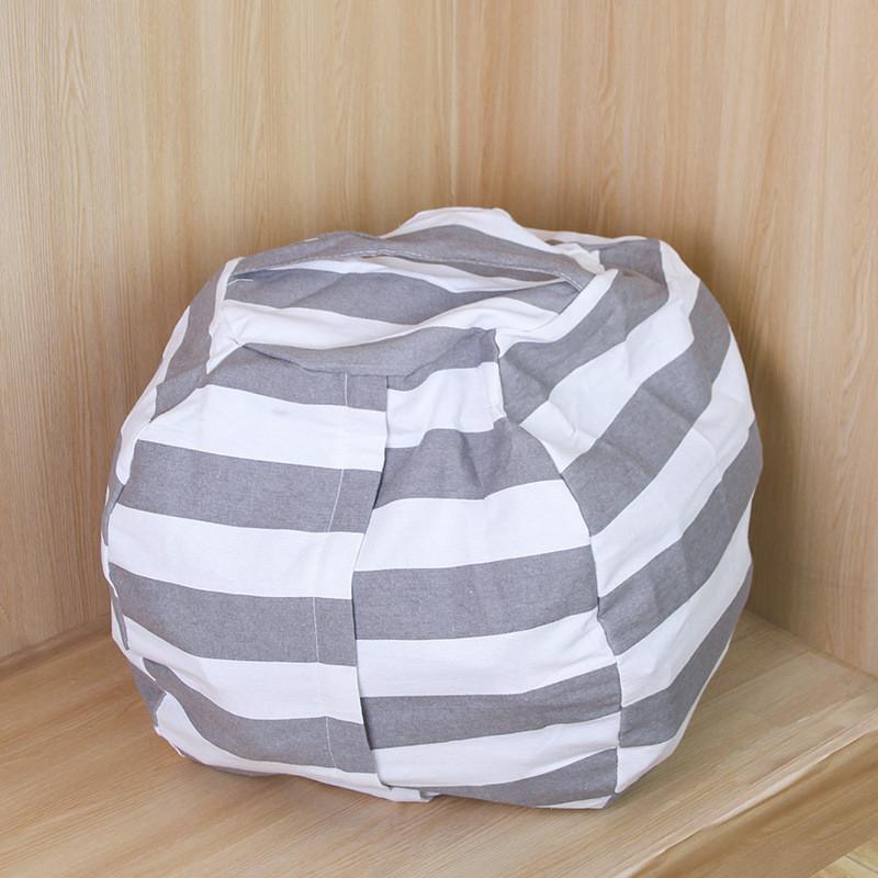 

Modern Minimalist Fabric Drawstring Storage Pouch With Large Capacity For Toys And Bedding S сірий колір