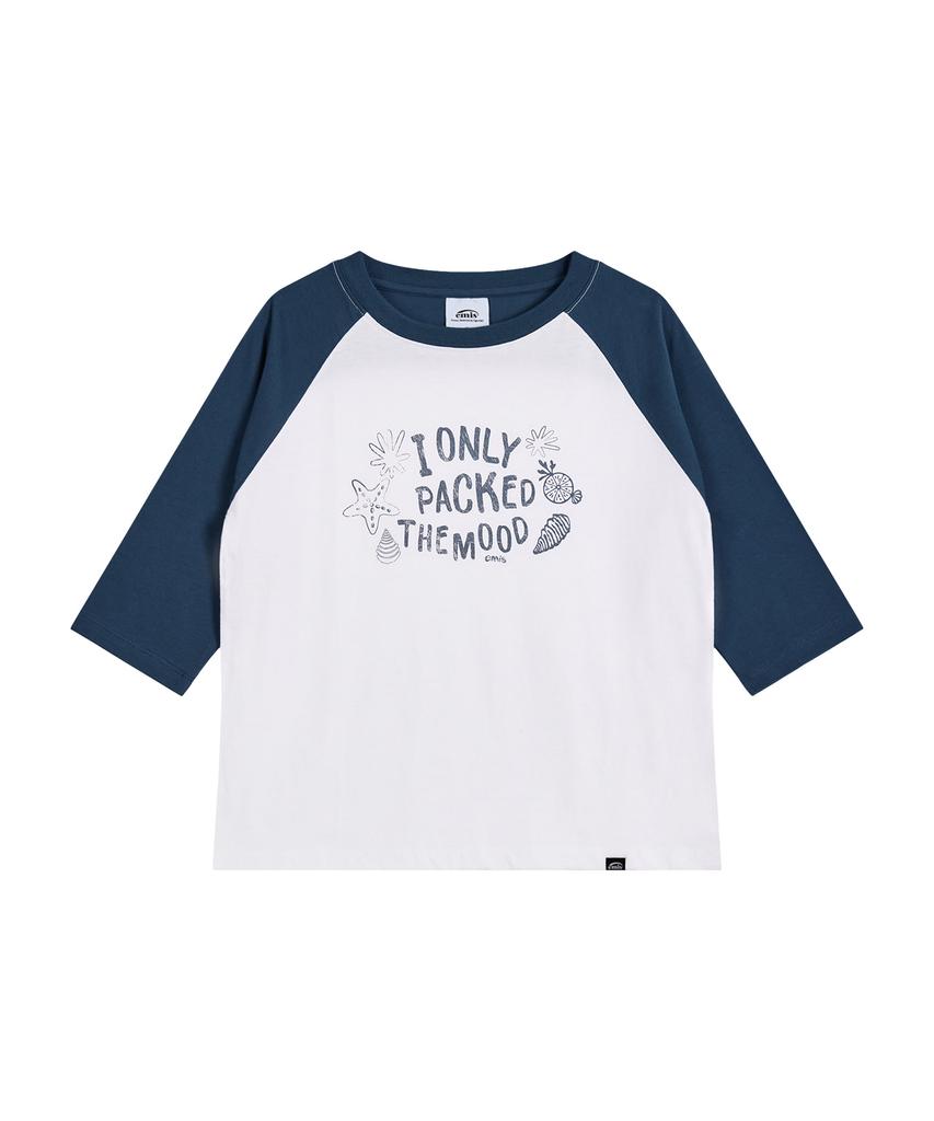 Imiseu (W) Coastal Raglan T-Shirt-White