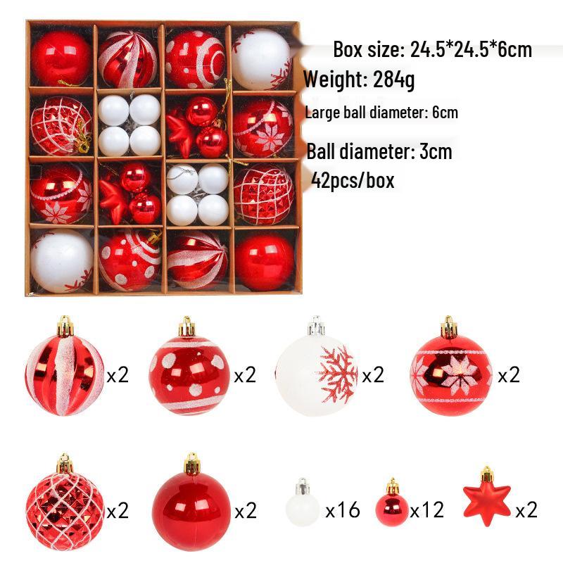 Hong Kong Love Christmas Ornament Set: Creative Painted Hanging Balls for Tree & Party