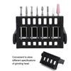 2PCS 16-Hole Drill Bit Organizer ABS Nail Tool Holder Manicure Display Rack  Professional Salon Use