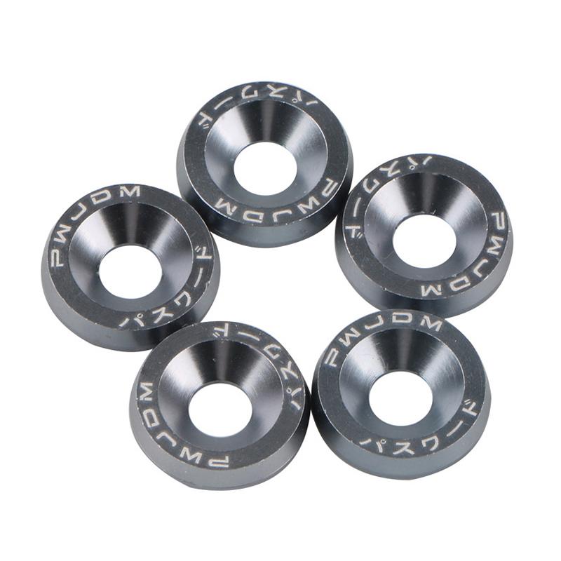 X AUTOHAUX 20pcs M6 Billet Aluminum Alloy Fender Bumper