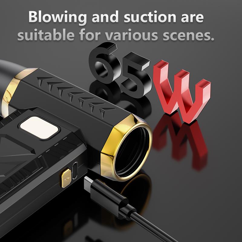 Portable Air Blower Mini Turbo Jet Fan 250000RPM Wind Speed Handheld Duct Fan High-Performance Cyclone Turbo Electric Blower