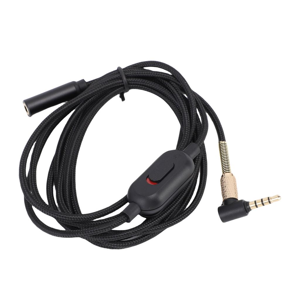 Headphone Extension Cable 3.5mm Sound Stereo Extender Cord Nylon Wire with Volume Control for Earphones