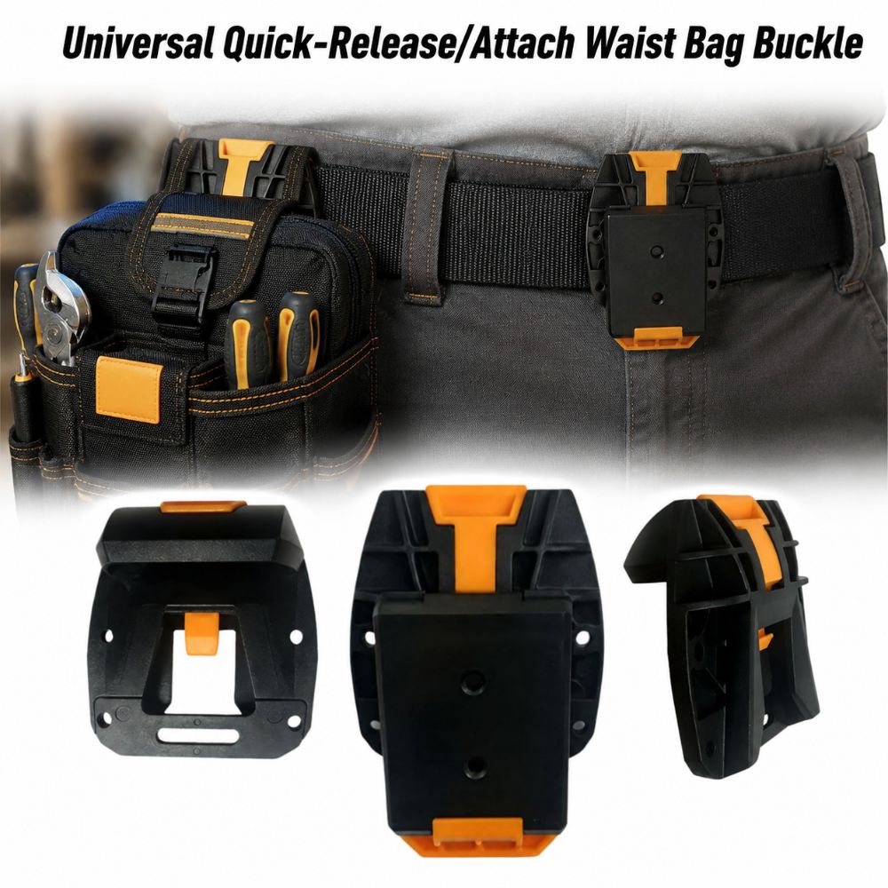 Sturdy ABS Tool Bag Belt Clip Buckle Quick-Release/Attach Tool Bag Fixing Clip All Tool Waist Bag