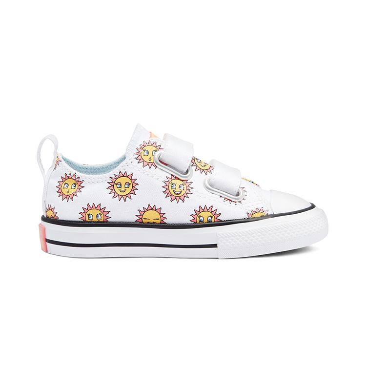 Converse Chuck Taylor All Star Low Top Low top Skateboard Shoes White Yellow Infant And Toddler 770703C