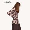 MO&Co. Women's Soft Leopard Print Knit Sweater
