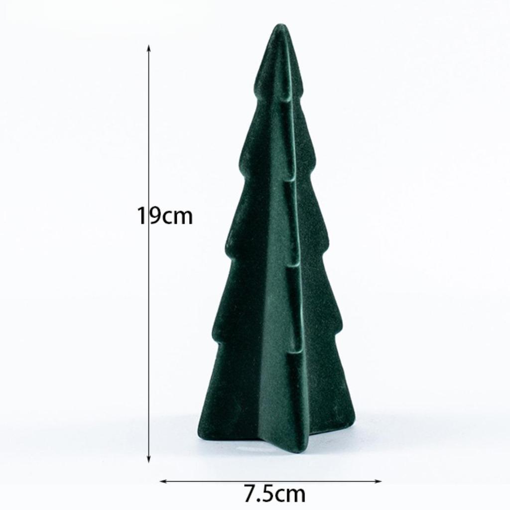 Tabletop Artificial Christmas Tree Birthday Indoor Bedside Flocked Xmas Tree