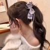Sweet Polka Dot Bow Hair Clip Cloth Sweet Hair Accessories Elegant Ribbon Banana Clip  School