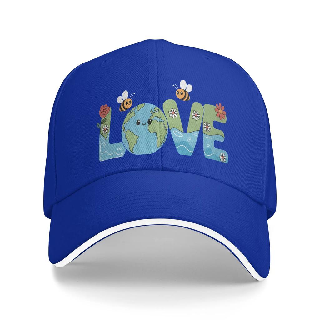 Earth Day EnvironUnisextal Baseball Cap Popular Sandwich Hat Unisex Women Adjustable Dad Hat Outdoor