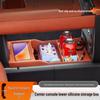 Leopard Titanium 7 Center Console Silicone Storage Organizer for Interior Enhancement