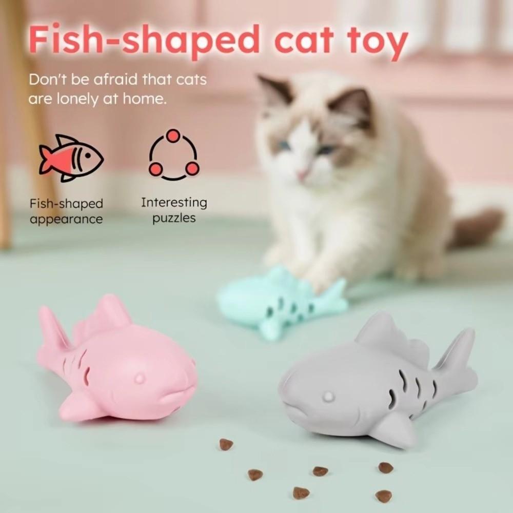 Food Leakage Cat Treat Dispenser Toy Silicone Interactive Cat Toy Cats Slow Feeders  Small Pets