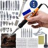 Zestaw 11w1 Lutownica Precyzyjna Z Wyświetlaczem – Moc 60W | Regulacja Temperatury 180–500 °C | 30 Elementów Do Wypalania Drewna