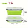 Collapsible Silicone Food Storage Container BPA Free Microwave Safe for RV Travels - Eco-Friendly Kitchen Organizer