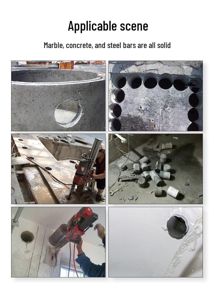 Beton için Elmas Çekirdekli Matkap Ucu - 63mm Su Soğutmalı Hızlı Dönerli Delme Aleti