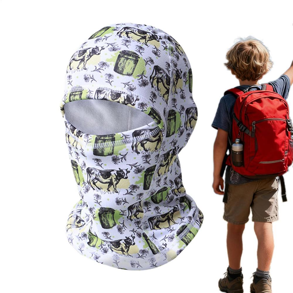 Children Neck Gaiter Elastic Breathable Soft Warmer Kids Ski Cover For Boy Girl Children Skiing Riding Bike Climbing Sport