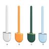 PP Toilet Bowl Brush Portable TPR Head Wall Mounting Detachable Long Handle Odorless Draining Bracket Brushes Accessories