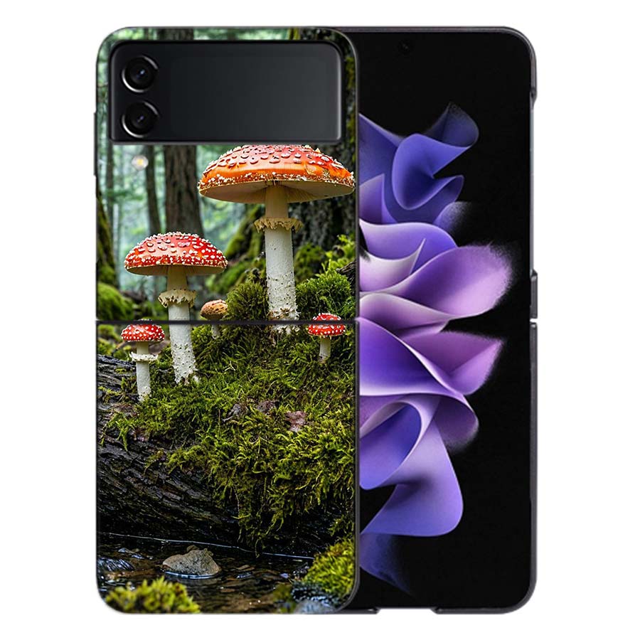 Fungal Aesthetics Phone Case For Samsung Z Flip 6 7 5G Galaxy Z Flip 5 4 3 5G Cases Shockproof Hard Cover TPU