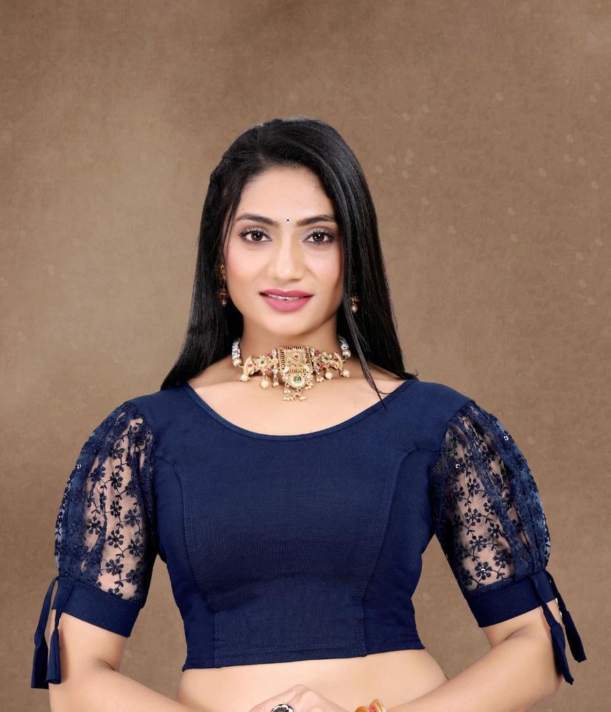 Women Cotton Laycra Blend Designer Blouse Indian Bollywood Beautiful Choli Dress