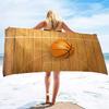 Basketball Large Beach Towel,Soft and Quick Dry Oversized Bath Soft Microfiber for Sports Girls Teens Adults Men