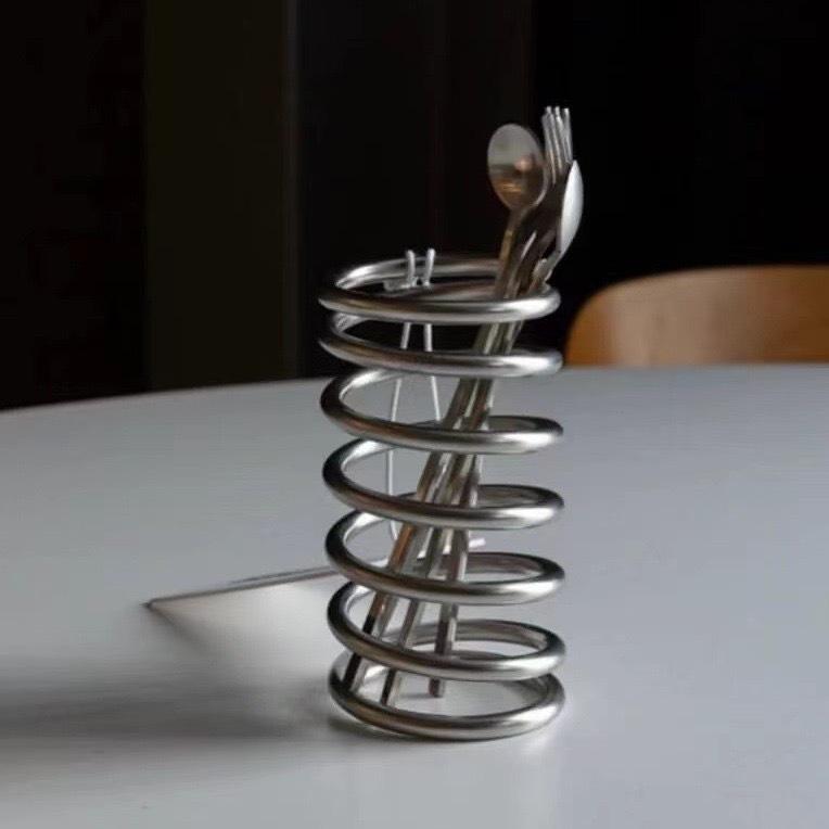 Stainless Steel Multi-Function Holder: Toothbrush, Toothpaste Squeezer, Makeup Brush & Pen Organizer